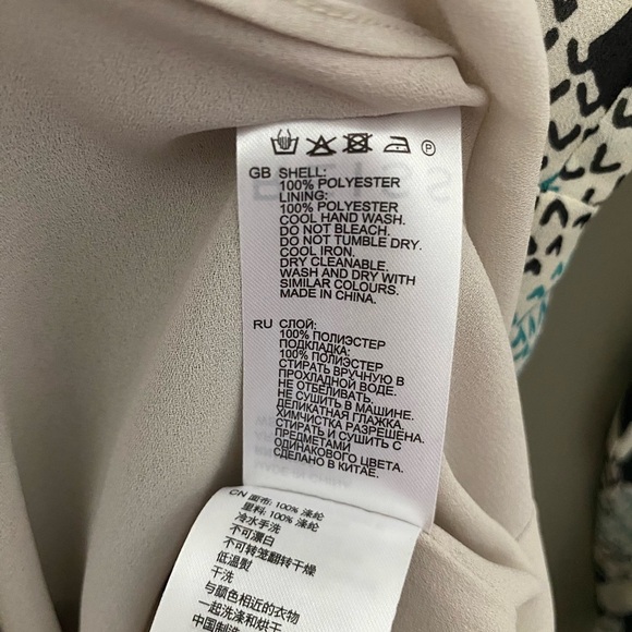 REISS Ardelle Geo Heart Mini Dress Long Sleeve Size 6 - Picture 11 of 12